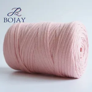 Nouveau t-shirt fil 100% Polyester Tube Creux boule fil 6MM Largeur pour Crochet Sacs À Main