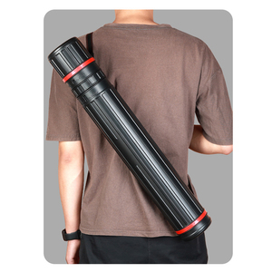 Bview <span class=keywords><strong>Art</strong></span> Tube de dessin rétractable en plusieurs tailles Tube de papier graphique en plastique portable en forme de colonne Porte-rouleau de papier à croquis - Product Image 3