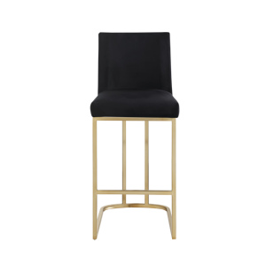 Worker Furniture Adjustable Hotel Dining <b>Bar</b> <b>Stools</b> Set of <b>2</b> Counter Height with Back Gold Brushed Modern Kitchen <b>Stools</b> - Product Image 3