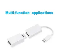 New 2 in 1 Type C To DP Displayport To HDMI Adapter Usb C 3.1 cable For Macbook Pro