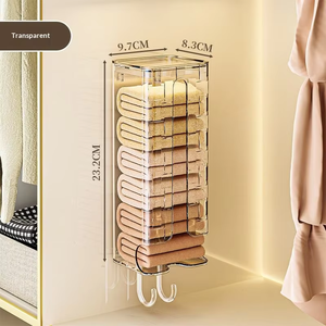 MIXWARES Kotak Penyimpanan Dinding untuk Rumah, Tempat Penyimpanan Kaos Kaki Tanpa Bor, Tempat Penyimpanan Pakaian Dalam untuk Kamar Tidur, Pintu Masuk, dan Rumah - Product Image 2