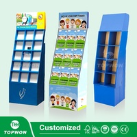 Étagères de présentation au sol en carton pour supermarchés, présentoirs de vente au détail, dépliants, brochures, présentoirs en carton durables
