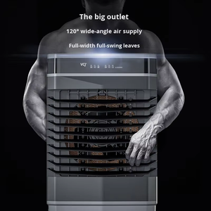 Ventilateur de climatisation mobile de 90 cm avec refroidissement par évaporation, réglage de la vitesse du vent multi-vitesses pour la maison, le <span class=keywords><strong>garage</strong></span>, l'usine - Product Image 6