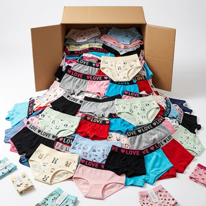 Calzoncillos Suaves para Niños, Tipo Bóxer, con Estampados de Estrellas, Corazones, Arcoíris y Dibujos Animados, Tallas Surtidas, Lote al por Mayor para Niños y Niñas - Product Image 1