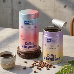 บรรจุภัณฑ์กระป๋องกาแฟ OEM 100 กรัม พร้อมกระป๋องกาแฟสำหรับเมล็ดกาแฟเอสเพรสโซพรีเมียม บรรจุภัณฑ์โลหะเกรดอาหารสำหรับบรรจุภัณฑ์แบบจำนวนมาก - Product Image 4