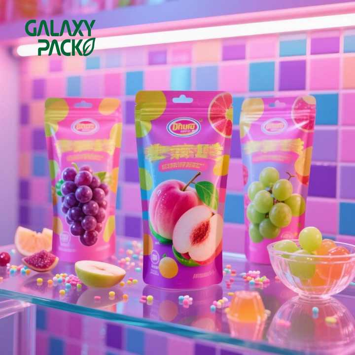 Biodegradable PLA Stand up Pouch with Window Matte Finish Resealable Ziplock Packaging for Cereal Chips Compostable Plastic Bag