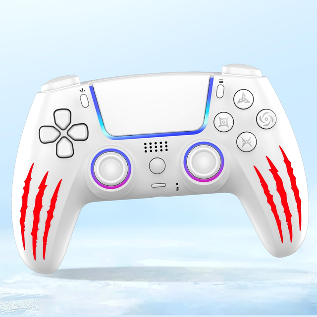 Wireless Game Controller Joystick Breathing RGB Light Vibration Gamepad Pad Joypad Remote for Playstation 5 Ps5 P5 Video Console