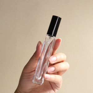 Sang Trọng Dày Trong Suốt Vòng Vuông Du Lịch 10Ml 15 Ml Cuộn Trên Chai Thủy Tinh Với Cap - Product Image 4