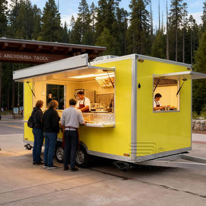 レトロな高級移動式フードトレーラー タコス フライドポテト 焼き芋 チキンロティサリー フードトラック 2階付き - Product Image 2