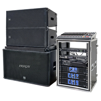 Système de sonorisation professionnel pour scène extérieure, enceintes line array actives et passives, double 12 pouces, 2 voies, 3 voies, prix usine