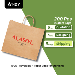 Custom Luxury Kraft Paper Bags Personality Printed Brand Retail Food Clothing Packaging Wholesale with Custom Logo Printing