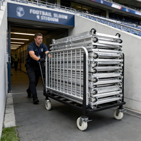 Étagère de stockage pour le contrôle des foules, certifiée CE ISO, en acier thermolaqué ou en alliage d'aluminium, prix direct usine, assurance qualité supérieure