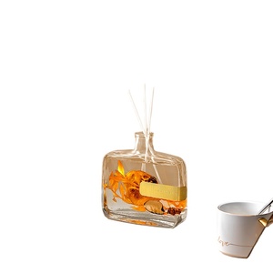 Tùy chỉnh 350ml thủy tinh cho sậy khuếch tán Stopper với nút chai cho hoa văn phòng nhà & khách sạn 2 tháng hương thơm 3 năm bảo hành - Product Image 1