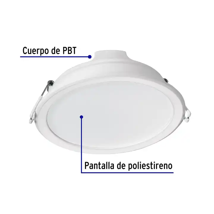 2 Units of 12 W Round Recessed LED Luminaire Daylight Basic Ceiling Lights in Box