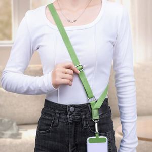 Universal Mobile Phone Lanyard Crossbody Straps for Cell Phone Wide Webbing Keychain <b>Rope</b> with Phone Tether Patch - Product Image 1
