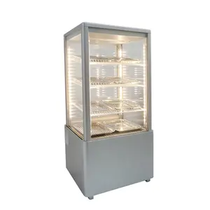 china Four Side Refrigerator Display Refrigerated Countertop Display Glass Fridge