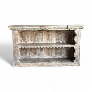 Étagère à livres en bois vintage, élégance artisanale pour salon, décoration Mix & Match, MOQ 1 conteneur seulement, pas encore d'avis. - Product Image 1