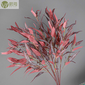 Branches de feuilles d'eucalyptus en soie artificielle 90CM pour DIY, plantes artificielles de Noël, décoration maison, mariage, jardin, aménagement paysager - Product Image 4