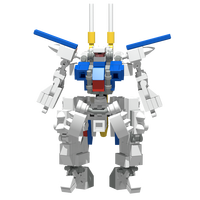 Jouet de construction DIY Mecha Warrior : Ensemble de briques robotiques à queue de faucon, modèle d'assemblage STEM DIY, jouet éducatif en blocs, vente en gros