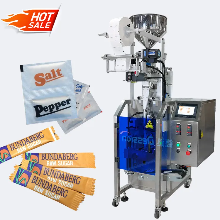 In Stock 80bags/min 5g 20g Salt Coffee Sugar Sachet Packing Machine Milk Powder Sachet Coffee Powder Stick Packaging Machine