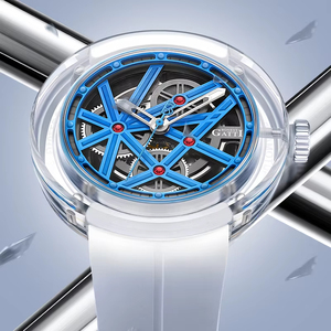 Montre homme BG7702, montre mécanique allemande, montre squelette entièrement automatique, montre-bracelet, cadeau de la Saint-Valentin pour petit ami, série Metaverse - Product Image 2