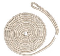 Cordage de navigation en nylon double tressé, ligne d'amarrage marine, ligne d'ancrage, amortisseur de chocs pour yacht, bateau, avec œillets personnalisés