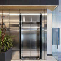 Portes d'ascenseur en acier inoxydable CNC de haute précision SJBT pour hôtel, centre commercial, bureau, bâtiment, design moderne, projet complet