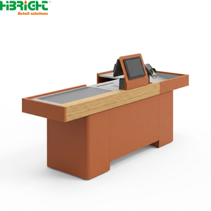 Mostrador de Caja Registradora para Supermercado Personalizado Highbright con Cinta Transportadora para Supermercados y Tiendas de Comestibles - Product Image 5
