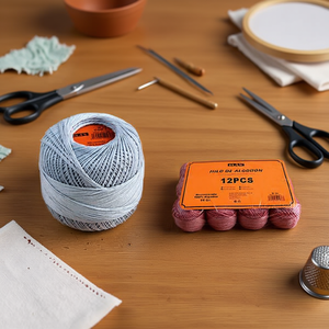 Filo di Cotone Ilan N6 Colore 01 per Cucito e Ricamo - Product Image 2