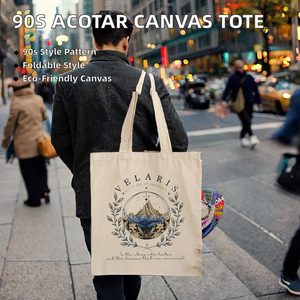 Sac fourre-tout en toile de coton pliable personnalisé en gros avec bretelles, design portable, logo personnalisé - Product Image 2