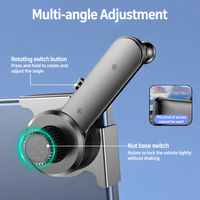 Support magnétique pour téléphone de voiture avec rotation à 360 degrés pour tableau de bord et écran de console centrale, support de navigation