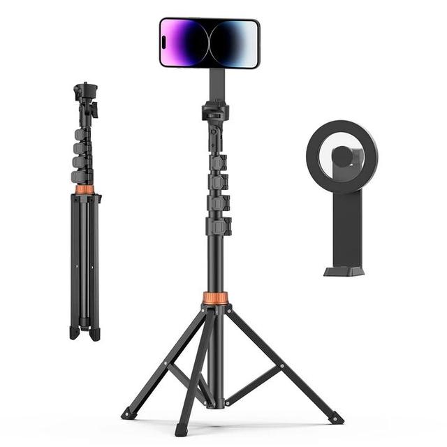 Wholesale 63" Magsafe Buckle Iron Leg Tripod Detachable and Flexible Camera Tripod Extendable Leg Stand for Fill Light