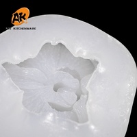 AK Neue Orchideenform Silikon 3D Seifenform Fondant Kuchenform Cupcake Gelee Kerze Süßigkeiten Schokolade Dekoration Backwerkzeug Gussform