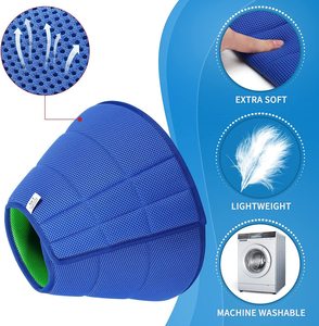 Yükseltilmiş ayarlanabilir küçük boy Pet köpek koni yumuşak nefes kurtarma yaka cerrahi kurtarma için Pet bakım aksesuarı - Product Image 3