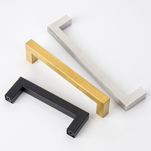 Profile Cabinet Handles Aluminum Edge Black Aluminium Kitchen Handle Stainless Steel Contemporary Kitchen Cupboard Handles <strong>Gold</strong> - Product Image 5