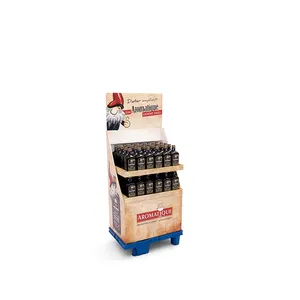 High Quality Cardboard Display Stand Retail Floor Display Stand Customized Beer/Wine/Water/Bottle Display Rack