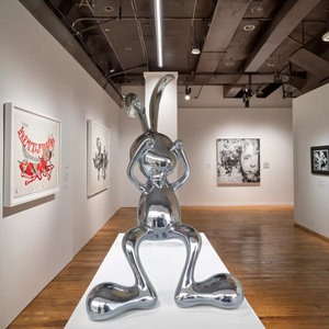 Escultura de Ratón de Fibra de Vidrio Personalizable y Ecológica, Pintada a Mano, Modelo de TV y Cine de 50 cm de Alto para Decoración de Jardín Exterior - Product Image 4