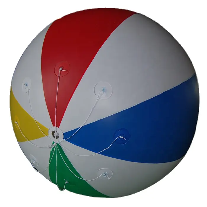 Inflable gigante color pelota de playa/pvc globo inflable para la venta
