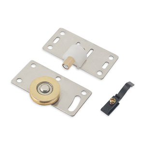 Rodillos de puerta corredera de acero inoxidable, rodillo de cobre con rodamientos para rieles de puertas de armarios y guardarropas - Product Image 1