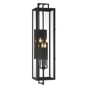 Lámpara de <span class=keywords><strong>Pared</strong></span> Exterior Moderna, Creativa, Retro, Negra, Decorativa, Impermeable, para Hotel, Hogar - Product Image 2