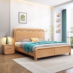 Ensemble de meubles modernes pour <span class=keywords><strong>chambre</strong></span> à coucher complète pour adultes lit double avec rangement pour la maison cadre de lit en bois au design simple pour <span class=keywords><strong>chambre</strong></span> à coucher - Product Image 1