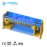 Distribution d'énergie bleue de Polonais du couvercle 4 de bornier de distribution électrique approuvée par CE pour le coffret d'extrémité d'armoire