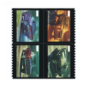 <span class=keywords><strong>Timbres</strong></span>-poste et étiquettes d'impression, 100 pièces, originaux, <span class=keywords><strong>2022</strong></span>, commémoratifs, thème voitures Pony, <span class=keywords><strong>en</strong></span> papier, américains - Product Image 5