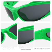 Lunettes de soleil steampunk personnalisées pour femmes, lunettes de soleil de sport miroir Y2K pour hommes, lunettes de soleil UV400 punk 2023, lunettes de soleil colorées tendance