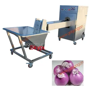 Automatic Onion Root Cutting Machine,How to Cut Onion Tail and Stem