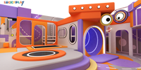 Aire de jeux intérieure pour enfants Luckyplay, design créatif et amusant, thème mignon, utilisation commerciale sûre et sécurisée, équipement de jeu pour glisser et grimper