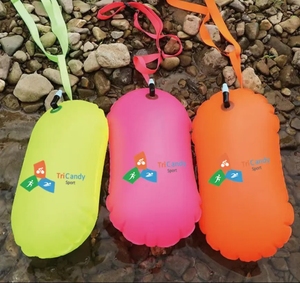 Bouée de sécurité pour nager en PVC flotteurs de remorquage bouée de sauvetage gonflable bouée de natation en PVC gonflée airbag bouée de natation de rivière avec logo personnalisé - Product Image 5