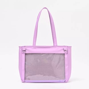 Sac de shopping de grande capacité, simple, japonais <span class=keywords><strong>et</strong></span> coréen, mignon, transparent, petit, frais, durable, avec logo personnalisé - Product Image 5