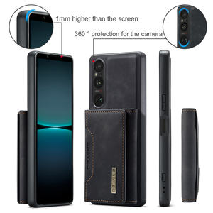 Pour <span class=keywords><strong>Sony</strong></span> Xperia 1 10 VI 6e génération Xperia1 Xperia10 <span class=keywords><strong>Xperia5</strong></span> 5 V 5e couverture DG. Étui portefeuille magnétique détachable MING M2 en cuir pour téléphone portable - Product Image 5