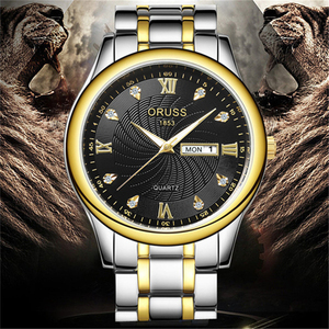 Reloj de cuarzo genuino para hombre, resistente al agua, sencillo, versátil, de alta gama, con calendario. - Product Image 5